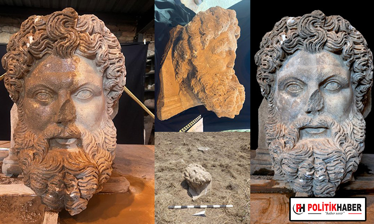 Aphrodisias'ta benzersiz bir keşif: Kolosal Zeus Başı