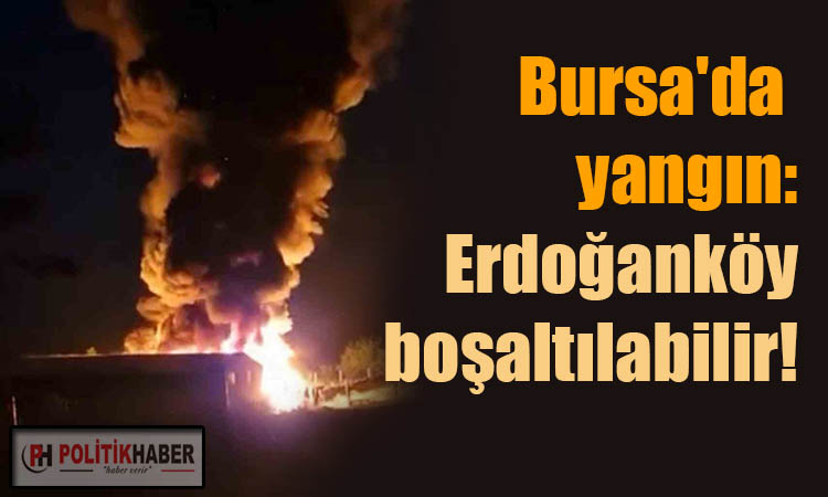 Bursa'da boya fabrikasında yangın!