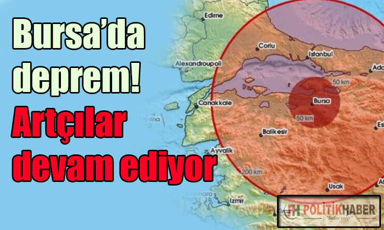 Bursa'da deprem!