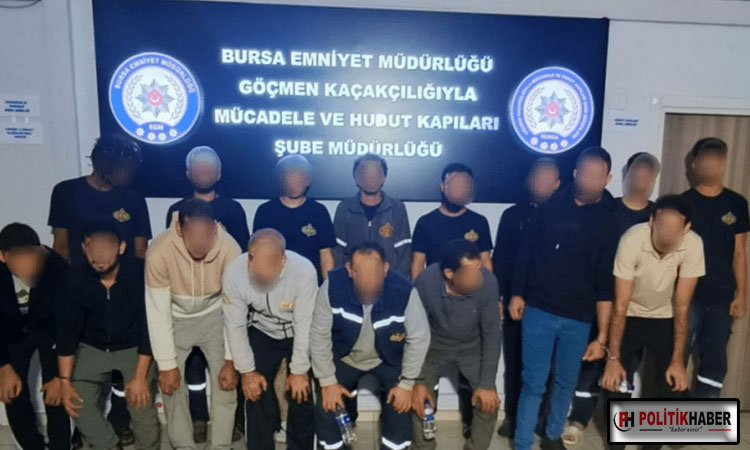 Bursa’da kaçak göçmen operasyonu