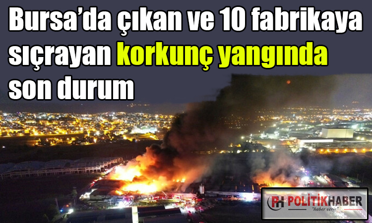 Bursa'daki korkunç yangın kontrol altında!