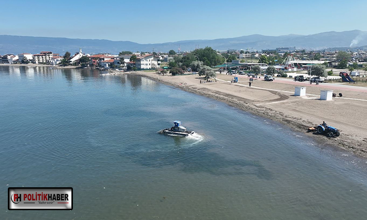 Bursa plajları sezona hazır hale geliyor