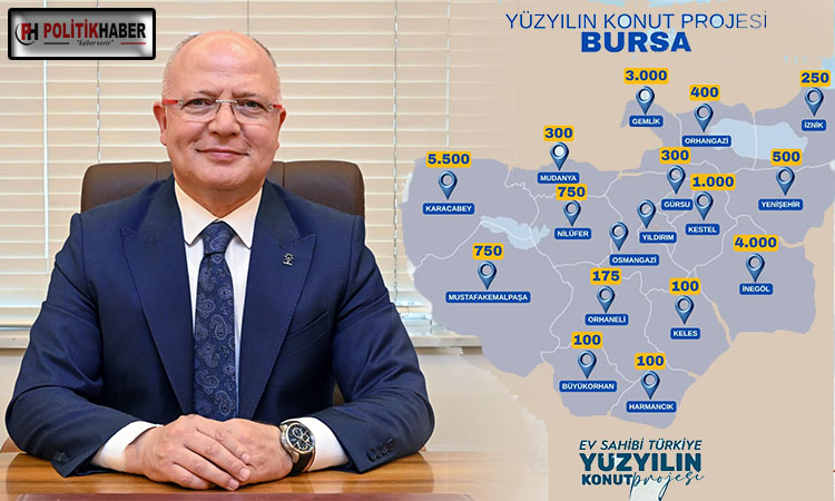 Bursa’ya yapılacak yeni TOKİ konutları ilçe ilçe açıklandı
