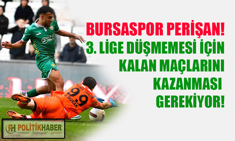 Bursaspor'da kötü gidişat sürüyor!