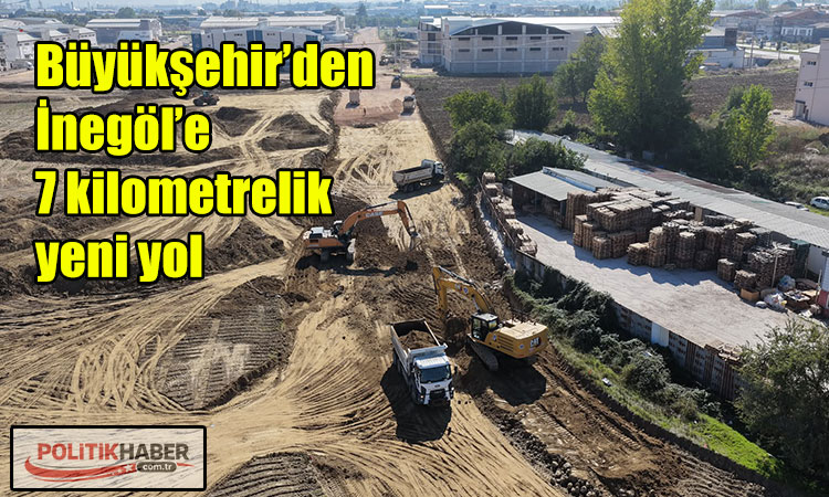 Büyükşehir’den İnegöl’e 7 kilometrelik yeni yol