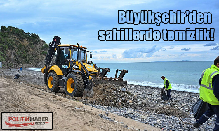 Büyükşehir'den sahillerde temizlik!