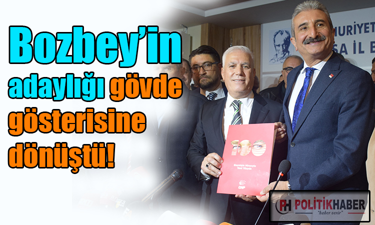 CHP Bursa'da Bozbey adaylığını açıkladı!