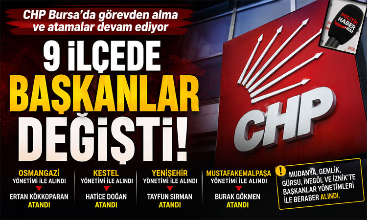 CHP Bursa'da değişim dalgası sürüyor