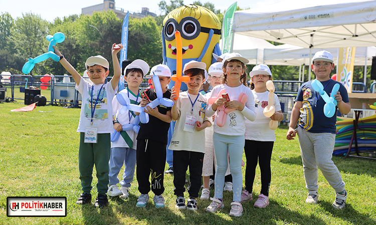 Çocuklar, spor festivalinde doyasıya eğlendi
