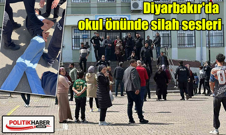 Diyarbakır'da okul önünde silah sesleri
