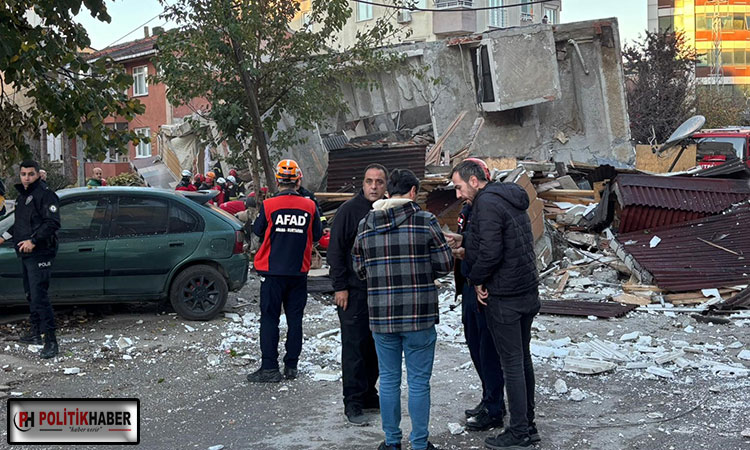 Gebze'de yedi katlı bina çöktü
