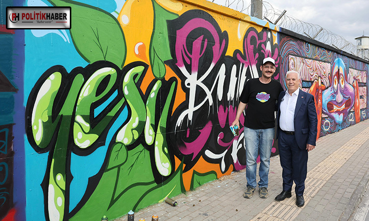 Gençlerden Graffiti şov!