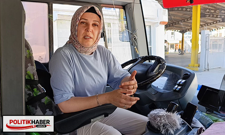 Kadın otobüs sürücüsünden örnek davranış