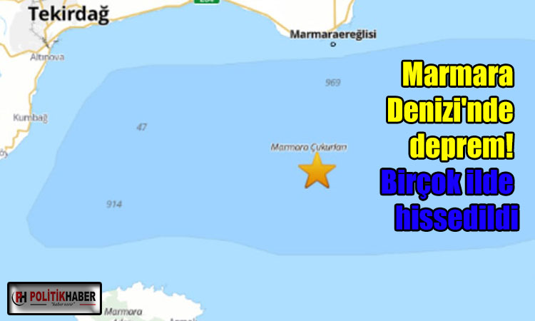Marmara Denizi'nde büyük deprem!