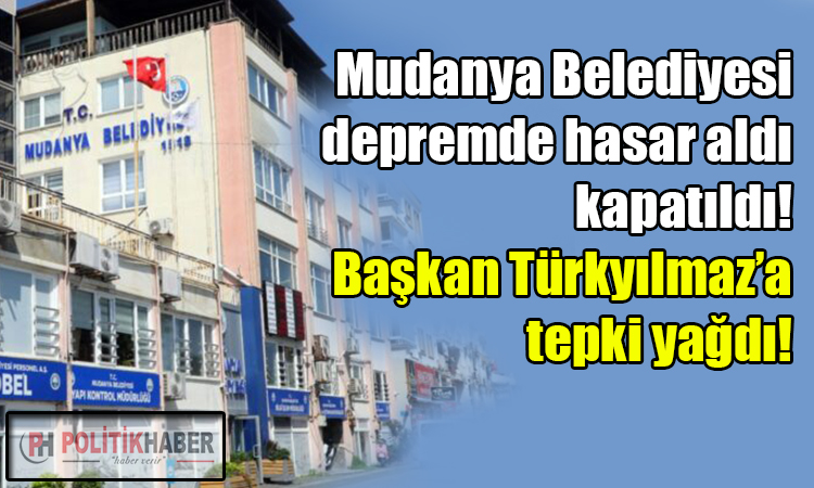 Mudanya Belediyesi depremde hasar aldı!