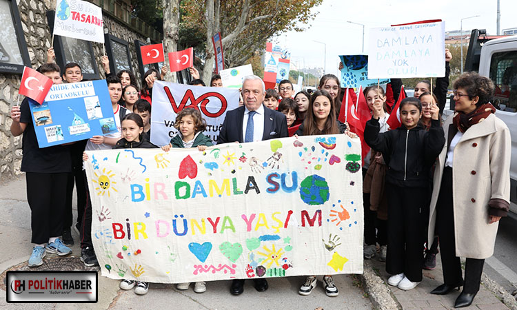 Nilüferli çocuklardan “gelecek” için anlamlı yürüyüş