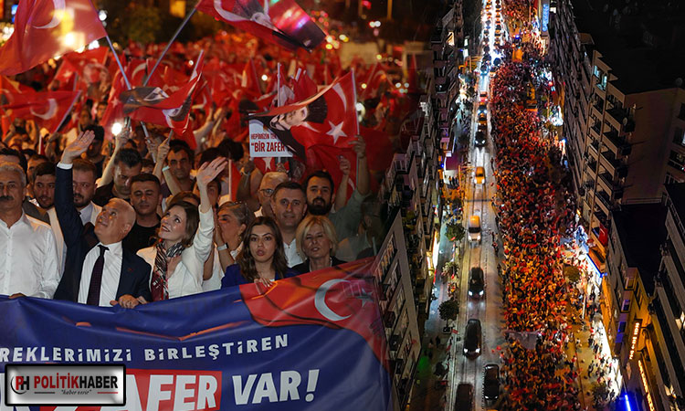 On binlerce Bursalının katılımıyla fener alayı!