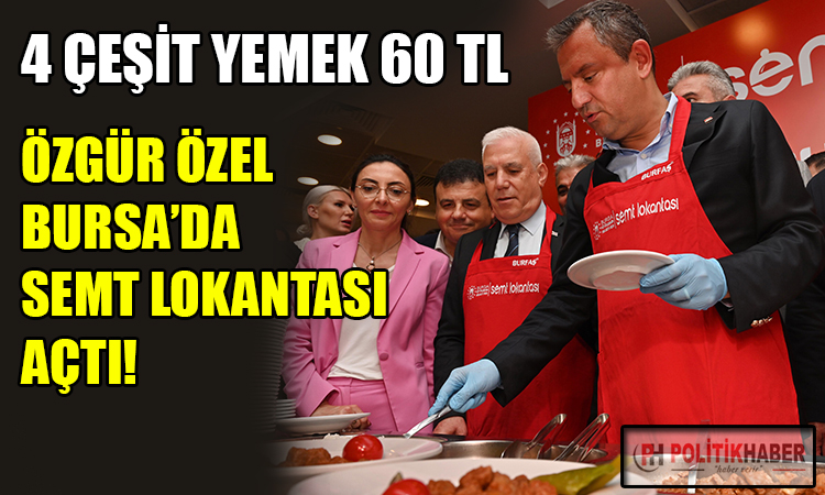 Semt lokantası açıldı: 4 çeşit yemek 60 TL
