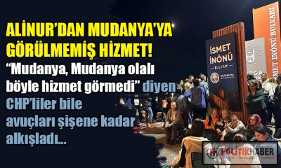 Alinur'dan Mudanya'ya dev hizmet!