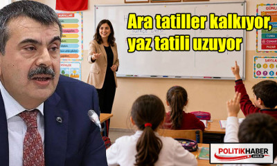 Ara tatiller kalkıyor, yaz tatili uzuyor
