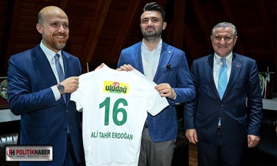 Bakan Bak ile Bilal Erdoğan’dan Bursaspor’a ziyaret