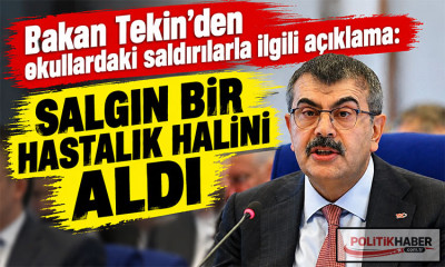 Bakan Tekin: Salgın bir hastalık halini aldı