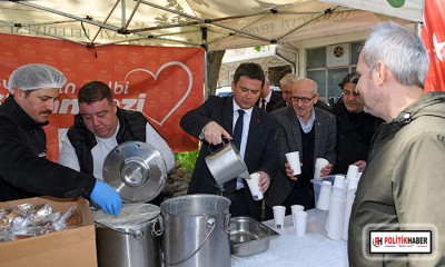 Başkan Aydın’dan vatandaşlara çorba ikramı