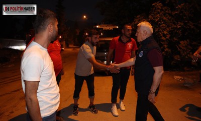Başkan Bozbey’den yangın bölgesine ziyaret
