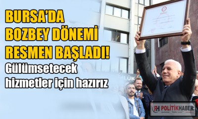 Bozbey, mazbata teslimiyle mesaiye başladı