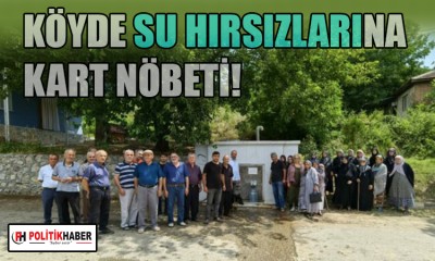 Bursa'da su hırsızlarına kart nöbeti!