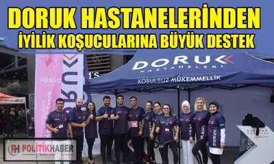 Doruk'tan iyilik koşucularına büyük destek!