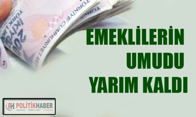 Emeklilerin umudu yarım kaldı!