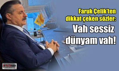 Faruk Çelik: Vah sessiz dünyam vah!