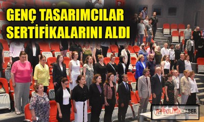 Genç tasarımcılar için sertifika töreni!