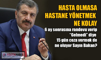 Hastane randevusuna gitmeyenlere kötü haber!