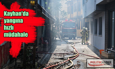 Kayhan'da yangına hızlı müdahale!