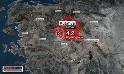Kütahya Simav'da 4.2 büyüklüğünde deprem!