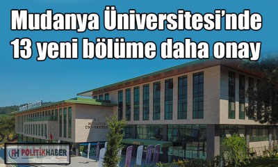 Mudanya Üniversitesi'ne 13 yeni bölüm!
