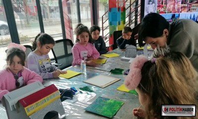 Nilüfer’de çocuklar sanatla iç içe