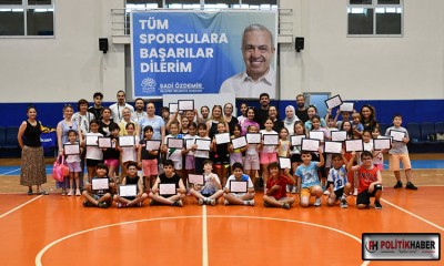 Nilüfer Yaz Spor Okulları’nda sertifika heyecanı