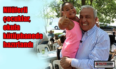 Nilüferli çocuklar, okula kütüphanede hazırlandı