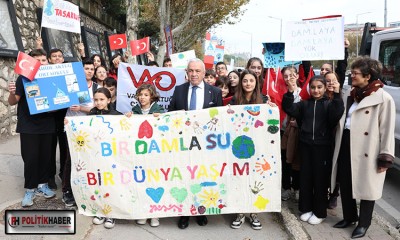 Nilüferli çocuklardan “gelecek” için anlamlı yürüyüş