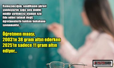 Öğretmenin alım gücü eriyor!