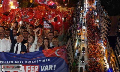 On binlerce Bursalının katılımıyla fener alayı!