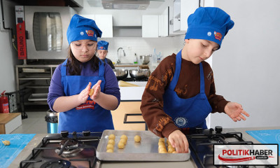 Ramazan tatlıları minik şeflerden!