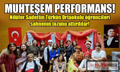 Sadettin Türkün Ortaokulundan göz dolduran performans!