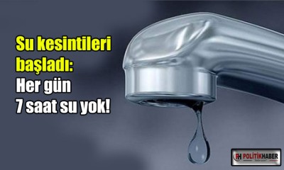 Tatil cennetinde su kesintileri