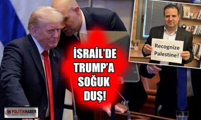 Trump’ı İsrail Parlamentosu'nda iki vekil protesto etti!