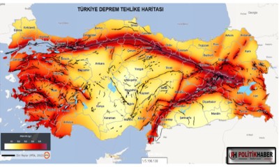 Türkiye’nin birinci derece deprem riski taşıyan illeri açıklandı!