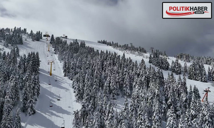 Uludağ’da nisanda 2 metre kar!